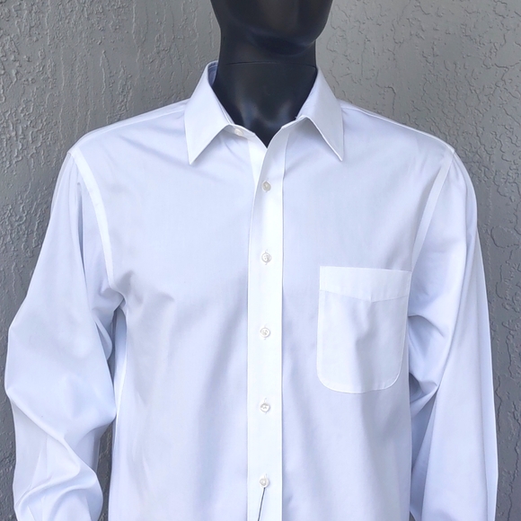 DANIEL CREMEIUX MEN''S SLIM CUT 100% PURE PIMA LUXURY COTTON DRESS SHIRT - Picture 12 of 17